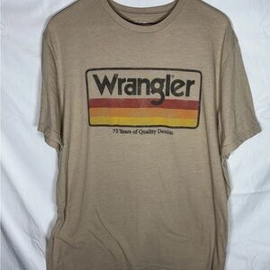 Wrangler Tan Graphic T-Shirt for Men‎